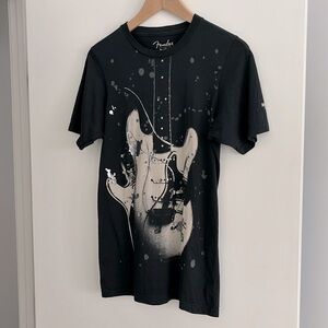 hard rock cafe london uk fender 100% cotton t-shirt